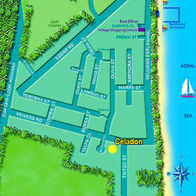 Map of Palm Cove Australia